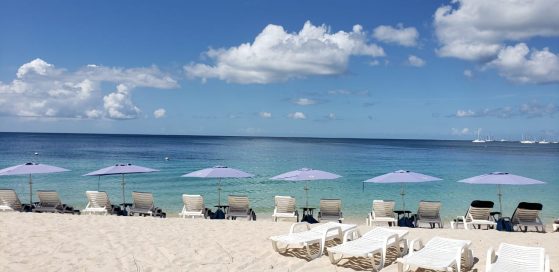 Grenada Beach chair and Umbrella rental at Grande Anse Beach